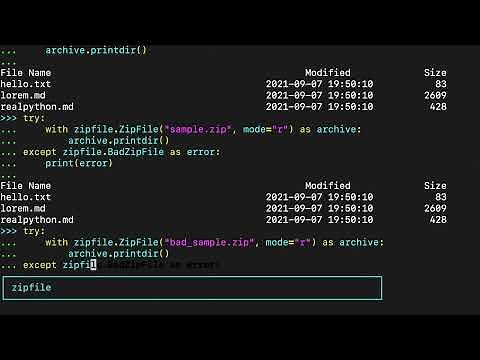 Using Python's zipfile to Work With Existing Zip files