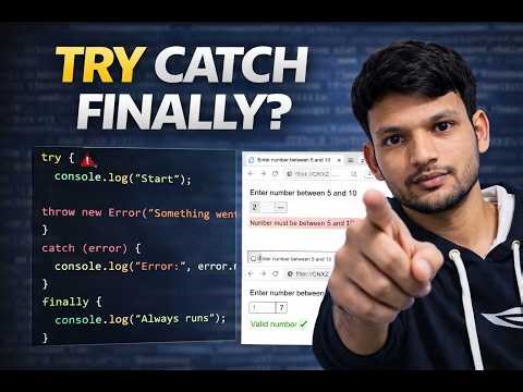 Try Catch Finally Samjha Nahi? Interview Me Fas Jaoge 😳 | JavaScript