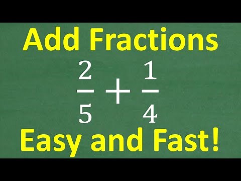 GREAT FAST And EASY Way to Add Fractions — Most Students Never Learn This!