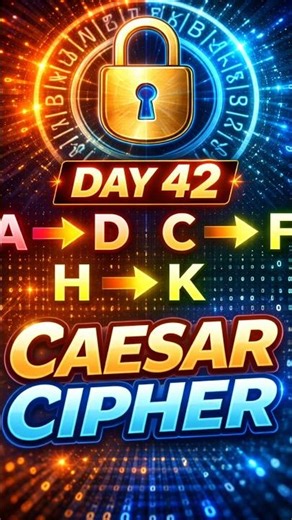 Caesar Cipher in Python – Encrypt & Decrypt Messages! Day 41/100 #shorts