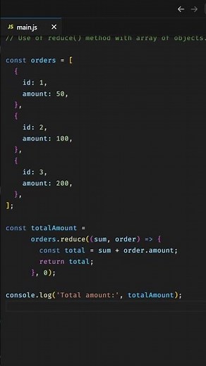 JavaScript | reduce() method with array of objects