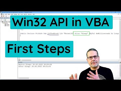 Windows API in VBA - First Steps