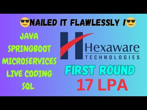 Real-Time Java Coding Experience | Hexaware Technologies | Spring Boot | Microservices | SQL | Maven