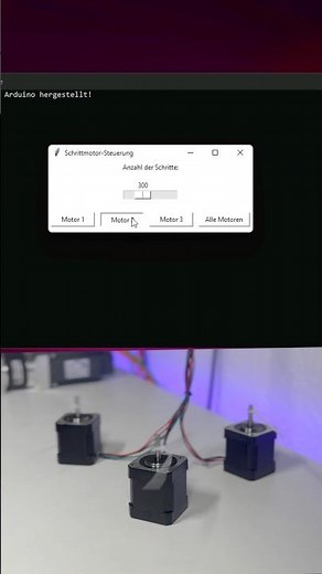 Schrittmotor vom PC aus Steuern #Arduino + GUI in #Python