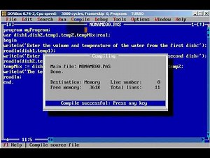 Turbo Pascal Programming #11 Water temp App