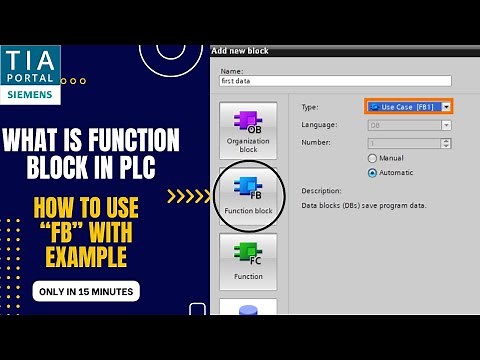 How to use Function Block(FB) in TIA Portal | Siemens PLC | By Rajesh Kumar