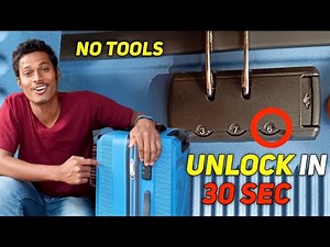 How to Open a Locked Suitcase Without the Combination
