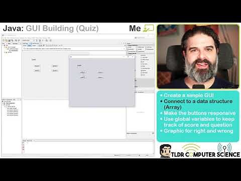 Java Tutorial GUI Building - NetBeans - Simple Quiz