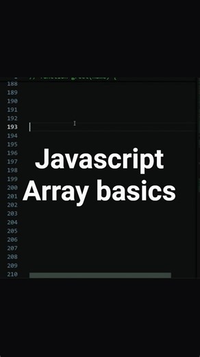 📌 JavaScript Array Basics in 60 Seconds! #shorts #coding #programming #webdevelopment