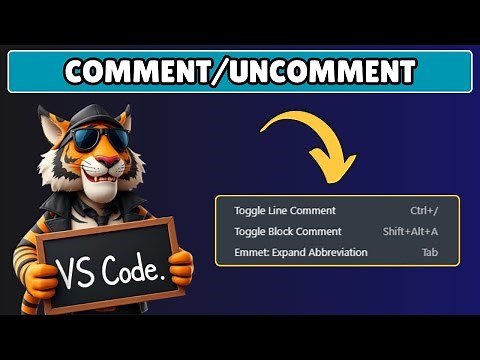How to Comment and Uncomment in Visual Studio Code