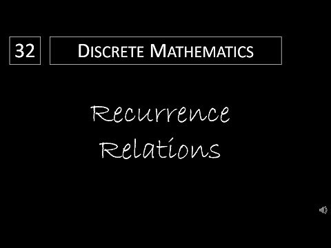 Discrete Math - 2.4.2 Recurrence Relations