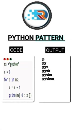 How to Print Half Pyramid Pattern in Python using Strings | #python #pyramid