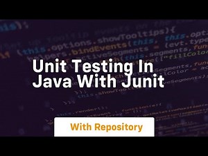 Unit testing in java with junit