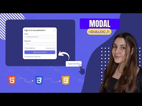 How to create a modal using HTML, CSS, and JavaScript.