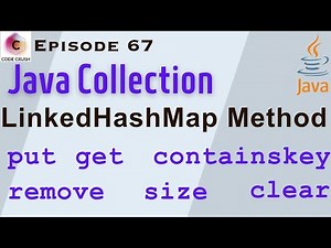 LinkedHashMap In Java | LinkedHashMap Methods | put | get | remove | Size