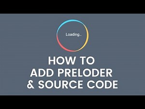 How to Add Custom Preloader in Website using HTML , CSS & JavaScript with source code in Hindi