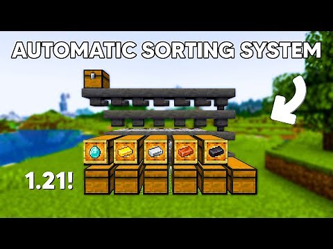 EASY AUTOMATIC Sorting System (Auto Sorter) in Minecraft 1.21 FOR ANY WORLD!