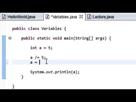 PROGRAMMER EN JAVA (Débutant) - 16 - L'opérateur modulo & Ecriture simplifiée de calcul