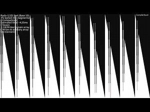 20+ Sorting Algorithms Visualized - Bars (Reversed Inputs)