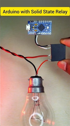 Arduino with Solid State Relay experiment 😲😲 #circuitstories #arduino #diyprojects #ssr
