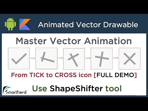 Animated Vector Drawable animation using ShapeShifter tool in Android