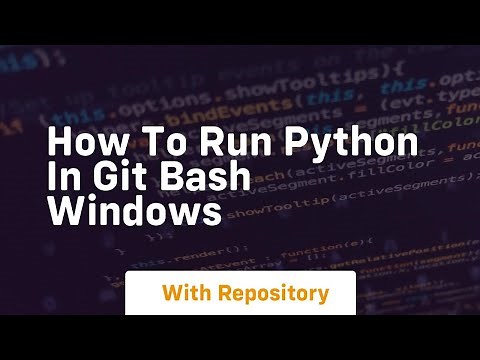 how to run python in git bash windows