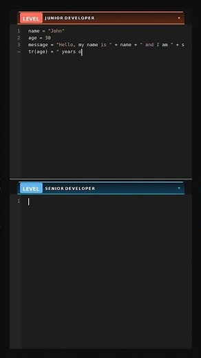 F-strings - String Concatenation vs Formatting #coding