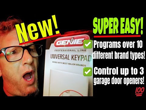 🆕 How To Program a NEW Wireless Genie Universal Keypad - Garage Door