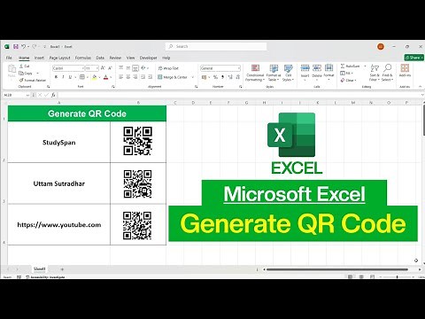 How to Create QR Code in Microsoft Excel | Generate QR Code in Excel