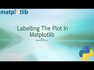How To Label The Plot In Matplotlib Using Python