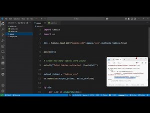 Python 3 Tabula Script to Extract Tables From PDF as Dataframes & Export as CSV File