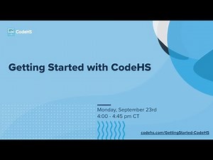 Getting Started with CodeHS