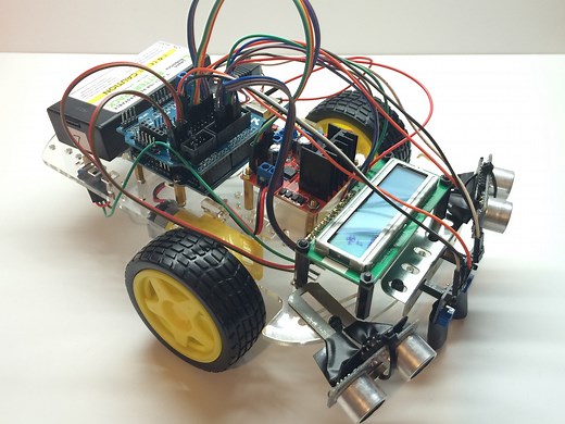 Arduino LCD using Sensor Shield v5 - Learn Robotics
