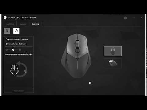 How to calibrate Alienware Elite mouse AW958