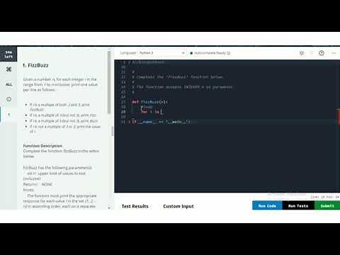 FizzBuzz HackerRank Problem | Coding Algorithm