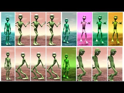 Green Alien Dance - All Mega Battles Original Video | Dame Tu Cosita Official Song