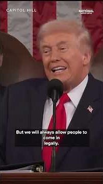 Trump touts immigration numbers during address to Congress