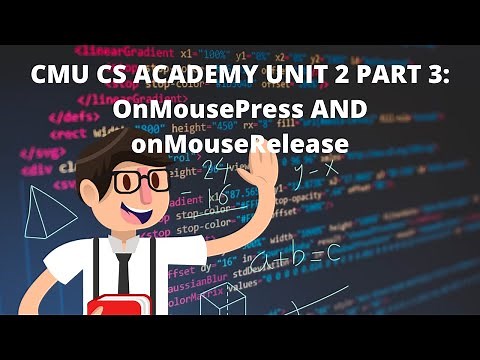 CMU CS Academy Unit 2 Part 3: onMousePress and onMouseRelease