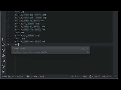 Recreating the Apple Logo with Python Turtle | Advanced Creative Coding Project