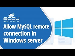 How To Allow Remote Connection To MySQL Server In Windows Server?