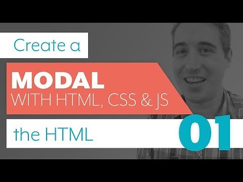 How to create a modal with HTML, CSS & JS - Part 1: HTML