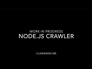 Node.js web crawler - demo - sitemap
