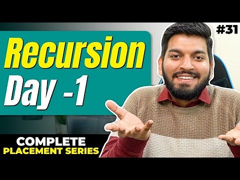 Lecture 31: Learning Recursion the Best Way! | 10 Day Recursion Challenge