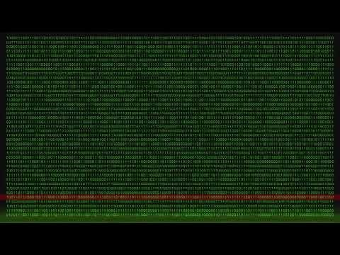 Green Hacker Binary Code Animation