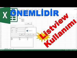 Excel vba Listview Kullanımı ( Excel vba listview tutorial )
