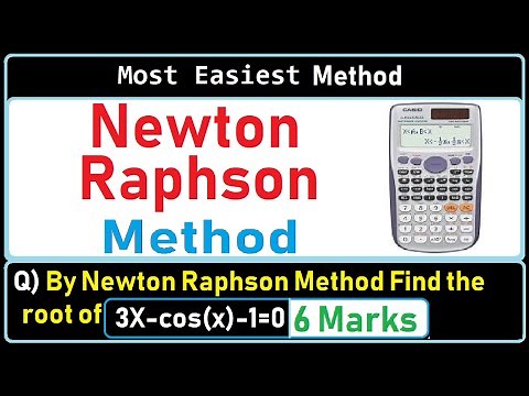 Newton Raphson Method using calculator | Newton Raphson method containing Trigonometric function
