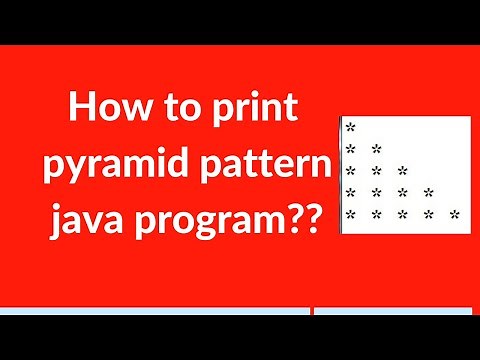 How to print pyramid pattern java program || pyramid star pattern programs in java