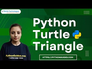 How to draw triangle in Python Turtle | Python Turtle Triangle