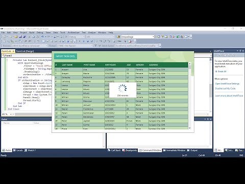 VB.Net: Import Data From Excel With Loading Record Status Step-By-Step Tutorial