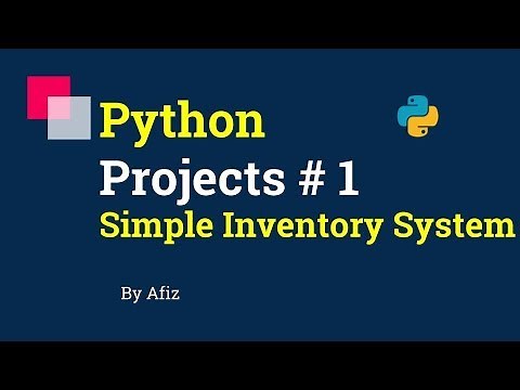 Python Projects # 1 Simple Inventory System